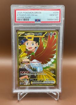 Pokemon destined rivals Ethan's Ho-Oh ex 239/182 PSA 10 - Image 1