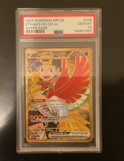 Pokemon destined rivals Ethan's Ho-Oh ex 239/182 PSA 10 - Image 3