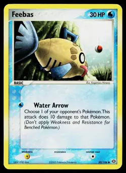 Feebas 50/106 Common Emerald Pokemon Lightly Played - Image 1