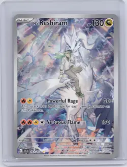 N's Reshiram 167/159 Illustration Rare Journey Together Pokemon Holo Near Mint - Image 1