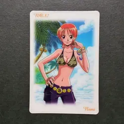S7843 Nami No.87 Japanese One Piece Vintage Gumica Gummy Card YJ2 - Image 1