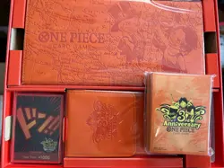 One Piece Card Game: Japanese 3rd Anniversary Box Supplies Set - NO PROMO CARDS - Image 1