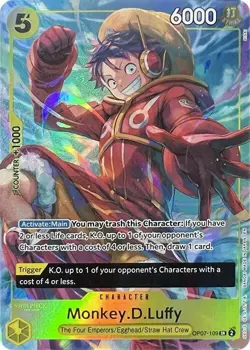 Monkey.D.Luffy OP07-109 SR Illustration Box Vol 3 SEALED Foil One Piece TCG NM - Image 1
