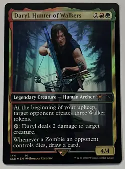 MTG Secret Lair Drop Daryl, Hunter of Walkers Legendary Creature MYTHIC FOIL 144 - Image 1