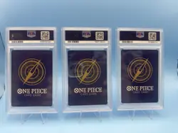 2024 One Piece Saikyo Jump May JP PROMOS Monkey D Luffy Ace & Sabo PSA 10 Set - Image 2