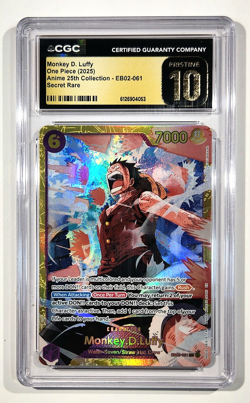 MONKEY D. LUFFY 2025 One Piece SEC EB02-061 - Anime 25th Collection - Image 1