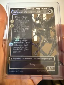 Dion, Bahamut's Dominant Borderless Surge Foil - Final Fantasy MTG - Image 2