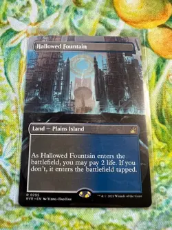 Hallowed Fountain (Borderless) MTG: Ravnica Remastered *Pack Fresh* - Image 1