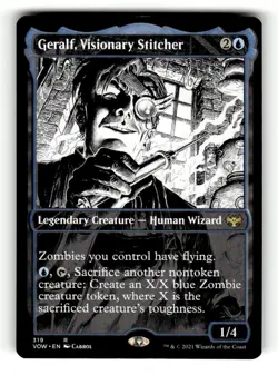 Geralf, Visionary Stitcher (Showcase) Innistrad: Crimson Vow 319 Near Mint - Image 1