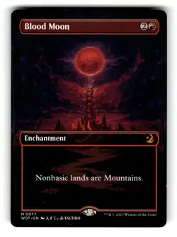 Blood Moon (Anime Borderless) Wilds of Eldraine: Enchanting Tales 77 Near Mint - Image 1