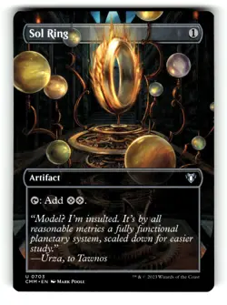 Sol Ring (Borderless) Commander Masters 703 Near Mint - Image 1