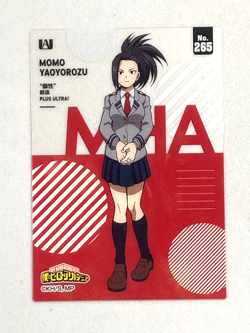 Momo Yaoyorozu - No.265 - My Hero Academia Plastic Clear Card Japanese - Image 1