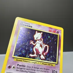 Mewtwo - 10/102 - Pokemon Base Set Unlimited Holo Rare Card WOTC LP - Image 2