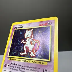Mewtwo - 10/102 - Pokemon Base Set Unlimited Holo Rare Card WOTC LP - Image 5