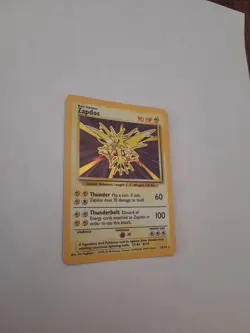 Zapdos Holo Rare 16/102 1999 Base Set Unlimited WOTC Pokemon card Near Mint - Image 2