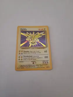 Zapdos Holo Rare 16/102 1999 Base Set Unlimited WOTC Pokemon card Near Mint - Image 4