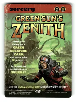 Green Sun's Zenith (Showcase) Special Guests 127 Near Mint - Image 1
