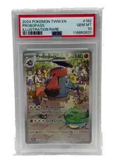 PSA 10 Probopass 182/167 Illustration Rare Twilight Masquerade Pokemon Card - Image 1