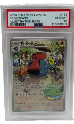 PSA 10 Probopass 182/167 Illustration Rare Twilight Masquerade Pokemon Card - Image 2