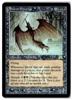 MTG Foil Silent Specter - Prerelease Cards Heavily Played English - Image 1