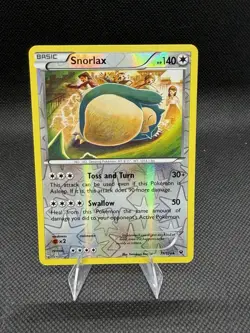 Snorlax Reverse Holo Fates Collide #77 Pokemon Card - Image 1