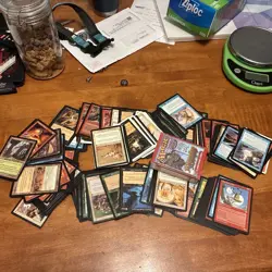 300 Plus MTG Magic the Gathering Cards Common&Uncommon Few Rare. Lands!! - Image 1