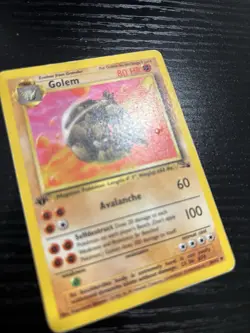Golem 36/62 1st Edition Fossil Regular Pokemon Card English 1999 WOTC - Image 5
