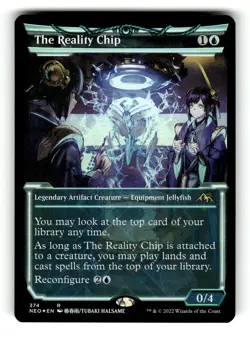 The Reality Chip (Showcase) Kamigawa: Neon Dynasty 374 NM FOIL - Image 1