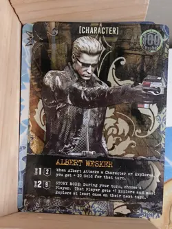 Foil Albert Wesker Character Promo Card Resident Evil Deck Building Game - Image 1