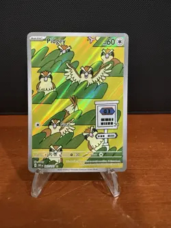 Pokemon Card • Pidgey Obsidian Flames 207/197 Illustration Rare Holo NM - Image 1