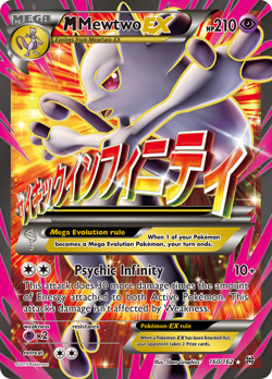 M Mewtwo EX #160 – Pokemon BREAKthrough – Full Art Ultra Rare – Authentic - Image 3