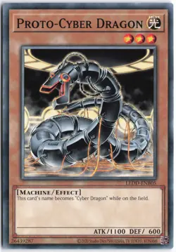Yugioh - Proto-Cyber Dragon LEDD-ENB05 Unlimited - Legendary Dragon Decks (2020 - Image 1