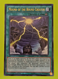 Yu-Gi-Oh Mound of the Bound Creator 1st Edition Ultra Rare DRL3-EN053 NM - Image 1