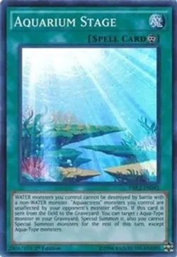 Yugioh - Aquarium Stage (Super Rare) (1st Edition) - DRL2-EN042 (P) - Image 1