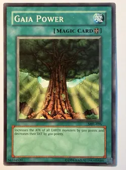 Gaia Power MRL-096 Common / Short Print Magic Ruler Yu-Gi-Oh Unlimited VLP - Image 1