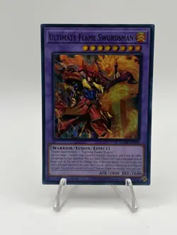 Yugioh Ultimate Flame Swordsman MZMI-EN004 Super Rare 1st Ed - Image 1
