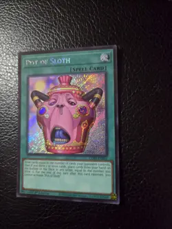 YuGiOh! Pot of Sloth SECRET RARE CORI-EN061 Chaos Origins - 1st Edition NM - Image 2