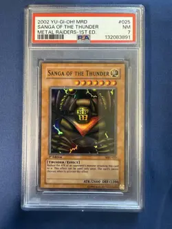 Yu-Gi-Oh! TCG Sanga of the Thunder Metal Raiders MRD-E025 1st Edition Super Rare - Image 1
