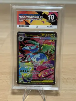 Mega Venusaur EX 177/132 ACE 10 Mega Evolutions Pokemon TCG perfect sub grades - Image 1