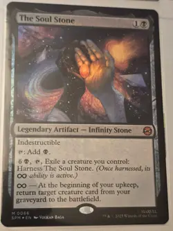 THE SOUL STONE FOIL parallel Spider-Man MTG TCG Magic Mythic 066 SPM English $$$ - Image 1