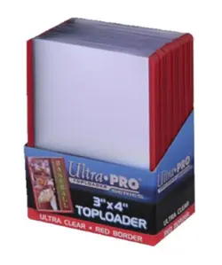 100 x Ultra Pro RED TOPLOADERS Rigid Card Protector Pokemon 35pt MTG TOP LOADERS - Image 2