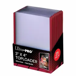 100 x Ultra Pro RED TOPLOADERS Rigid Card Protector Pokemon 35pt MTG TOP LOADERS - Image 4