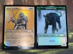 1x FOIL DRIZZT DO'URDEN + GUENHWYVAR - Showcase Forgotten Realms - MTG - Magic - Image 1