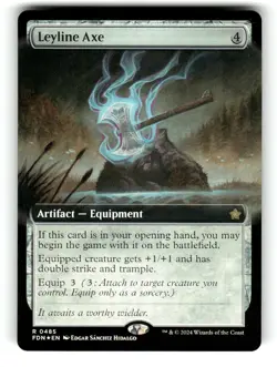 Leyline Axe (Extended Art) Foundations 485 NM FOIL - Image 1
