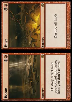 MTG BOOM / BUST ITALIAN PLAYED - ESPLOSIONE / ANNIENTAMENTO - PLC - MAGIC - Image 1