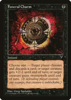 MTG FUNERAL CHARM POOR - MONILE FUNEBRE - VIS - MAGIC - Image 1