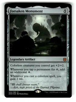Forsaken Monument Zendikar Rising 244 NM FOIL - Image 1
