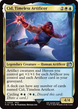 MTG [FIN-409 Foil NM] Cid, Timeless Artificer (0409) - Image 1