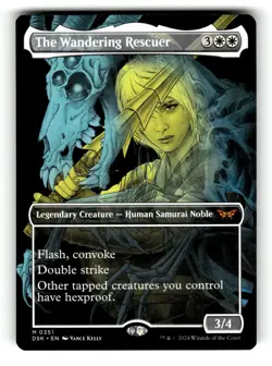 The Wandering Rescuer (Showcase) Duskmourn: House of Horror 351 Near Mint - Image 1