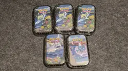 LOT OF 5 Pokemon Shining Fates Mini Tins NEW SEALED - Image 1